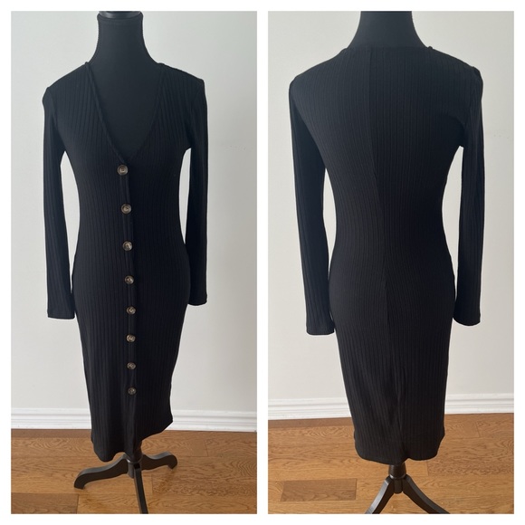 DYNAMITE Ribbed Sweater Dress - Picture 1 of 5